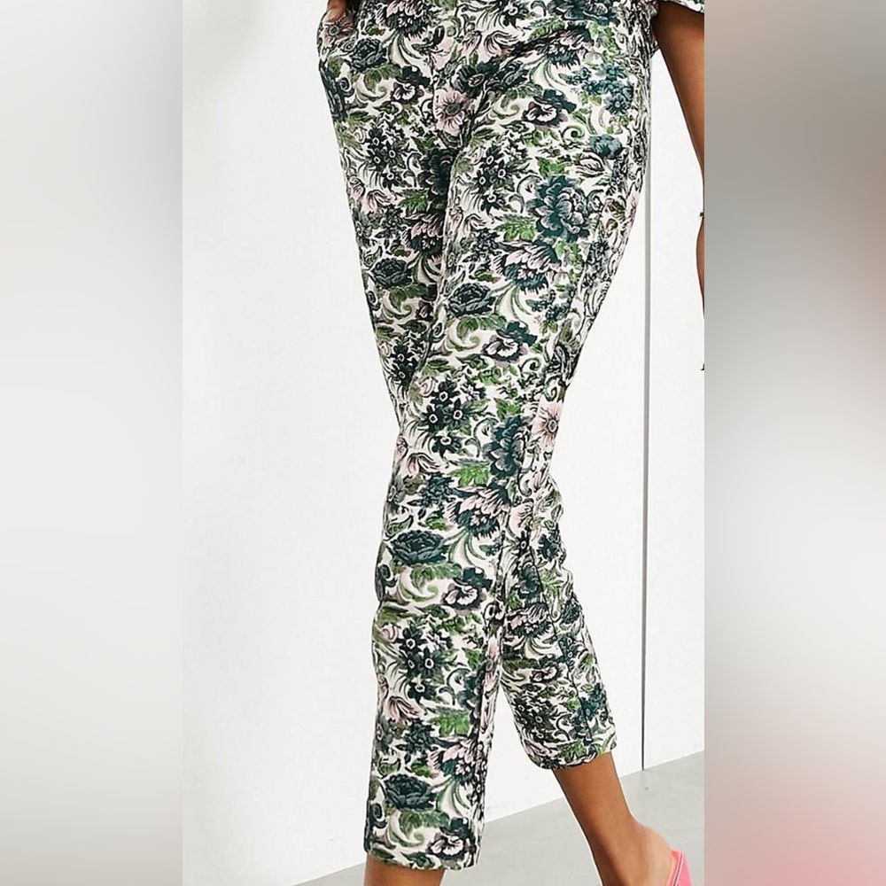 NWT ASOS EDITION Tapestry Floral Tapered Pant— Size 14